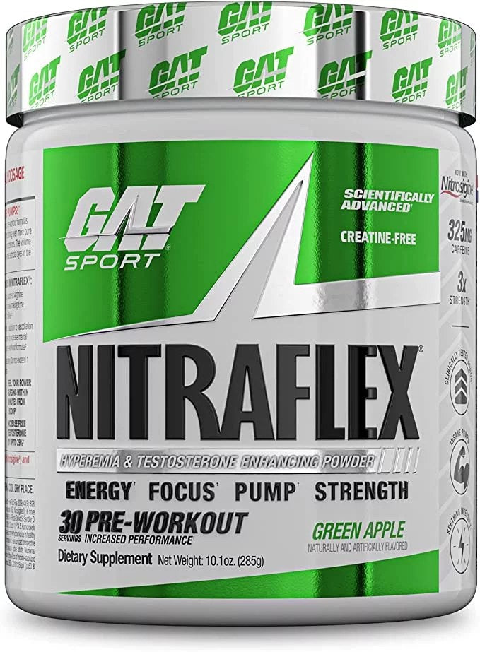 Gat Sport – Ga Nitraflex 300 g Green Apple – Suplementos – Sabor Gat