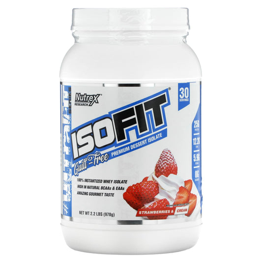 Nutrex – Nt Isofit 5 lb Strawberry And Cream – Proteínas – Rendimient