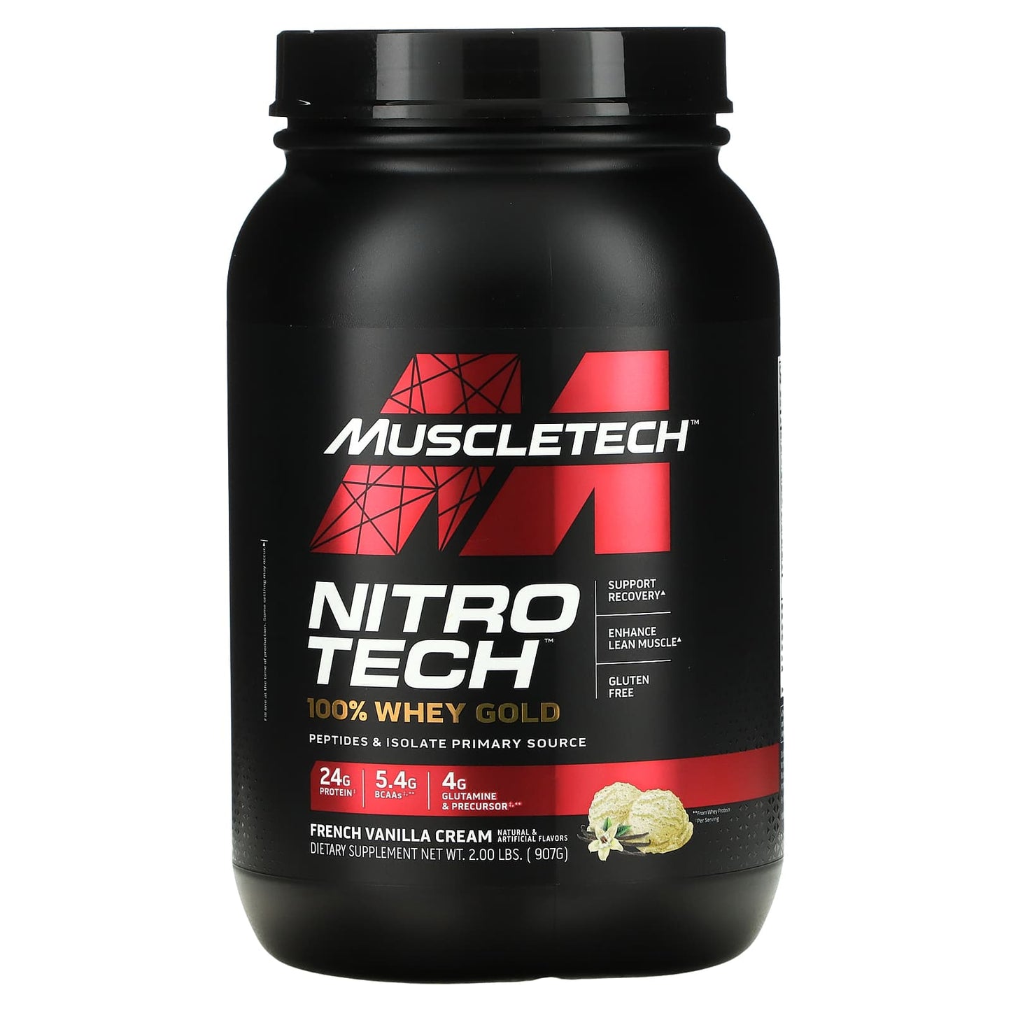 Muscletech – Mt Nitro-Tech Whey Gold 2 lb Vainilla French *Oferta*
