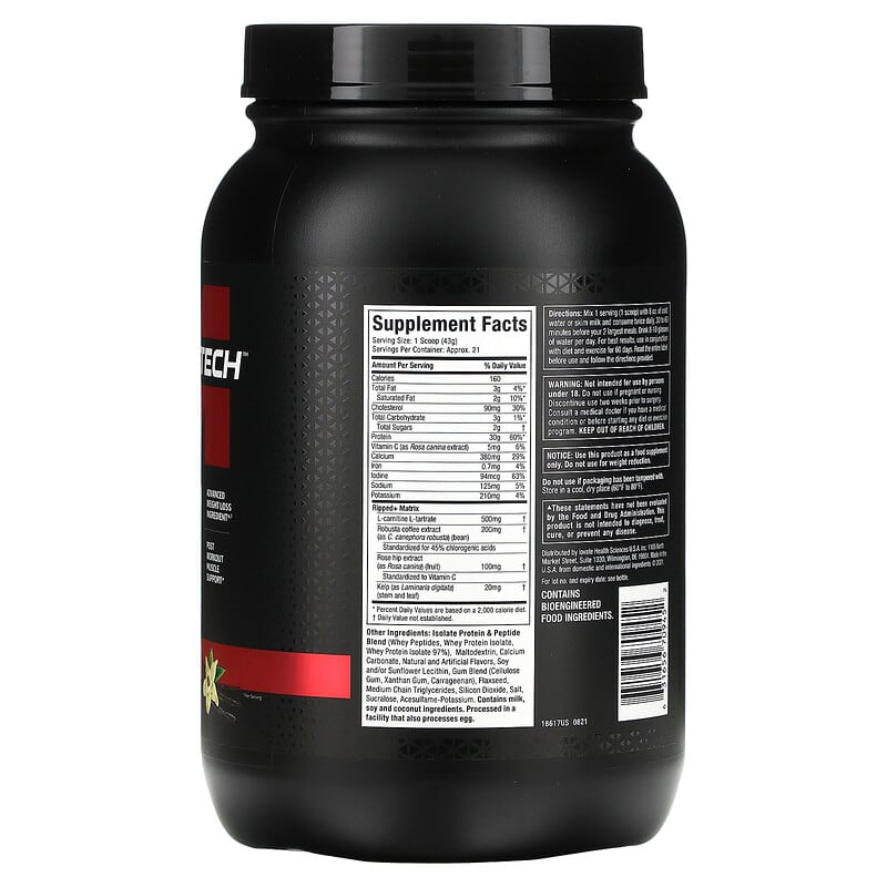 Muscletech Nitro-Tech Ripped 2 Lbs Vainilla