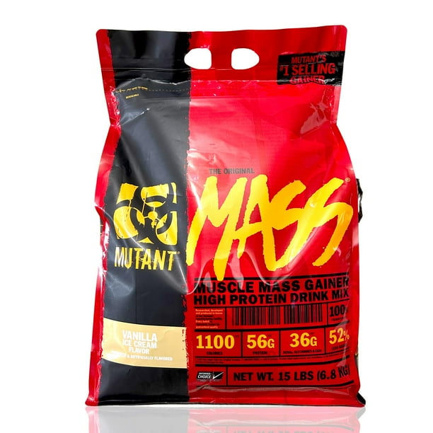 MUT MUTANT MASS 15 LBS VAINILLA ICE CREAM *OFERTA*