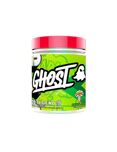 Ghost – Legend All Out Pwo 20 Porciones Warheads Green Apple – Suplem