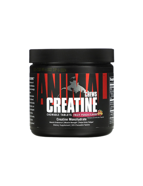 Universal Nutrition – Uni Animal Chews Creatine 120 Tablets Fruit Punc