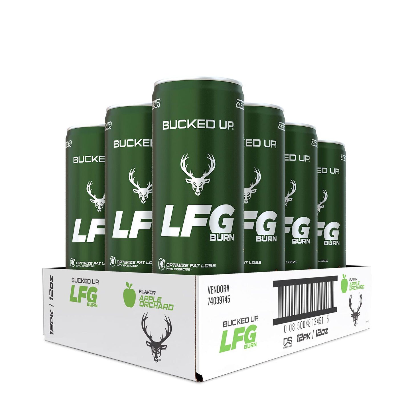 Bucked Up – Up Lfg Burn Energy 12 oz 12Pk Apple Orchard