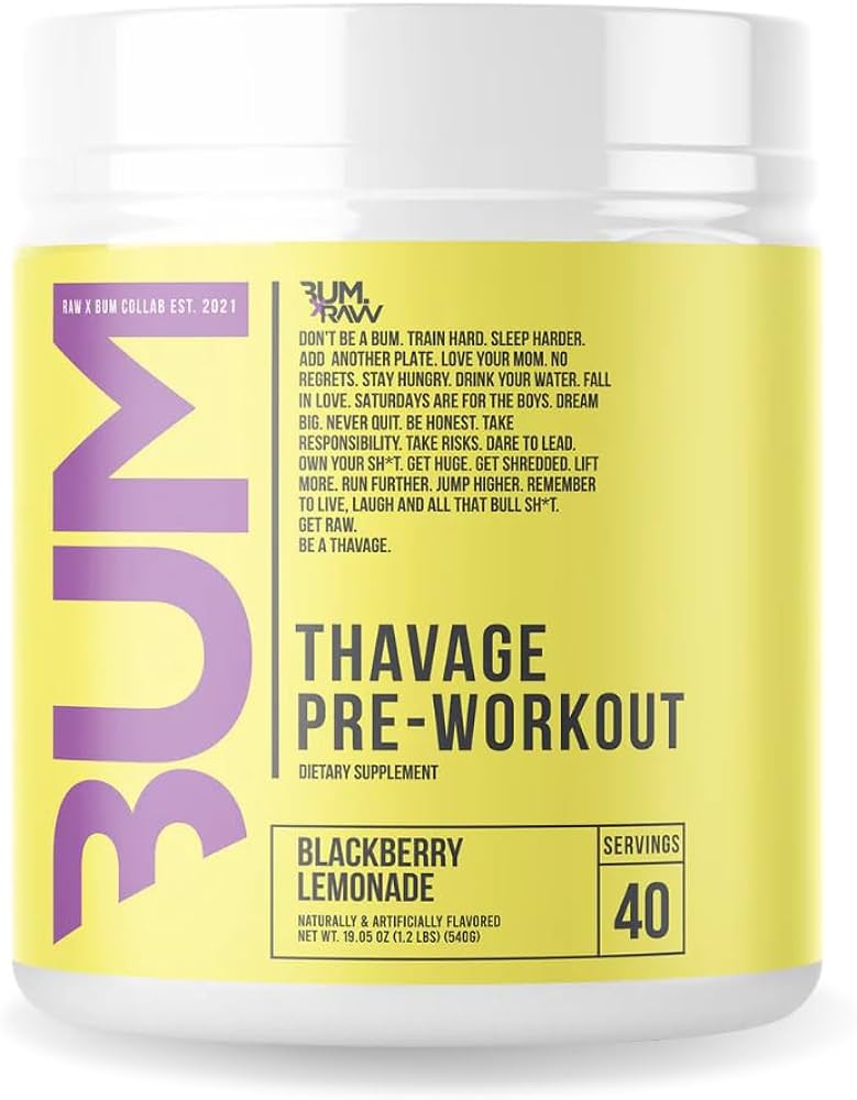 Raw – Cbum Thavage Pwo 40 Porciones Black Berry Lemonade – Suplementos
