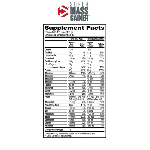 DYM SUPER MASS GAINER 12 LBS CHOCOLATE *OFERTA*