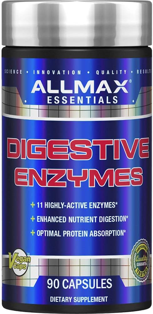 Allmax – Almx Digestive Enzymes 90 Ct – Suplementos – Sabor Allmax Dig