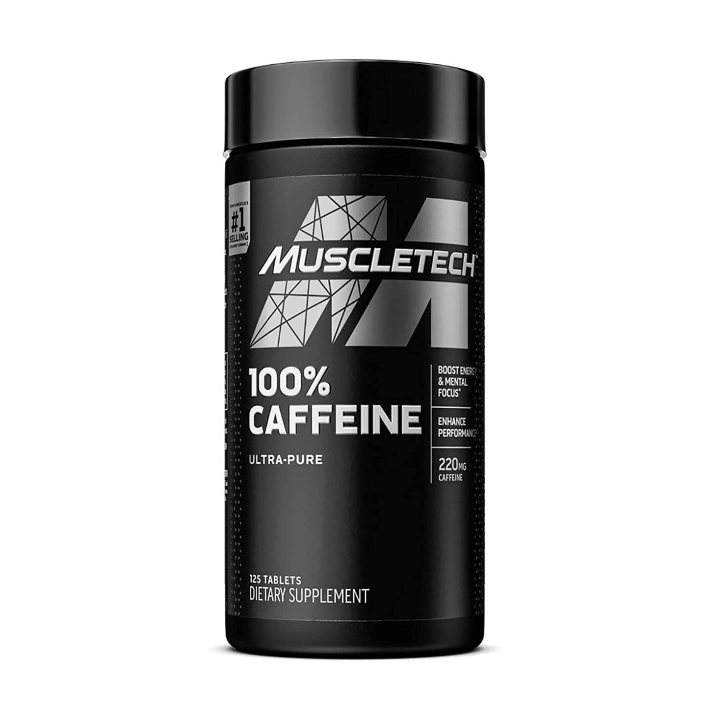 Muscletech – Mt Platinum 100% Caffeine 125 Ct – Suplementos – Sabor Mu