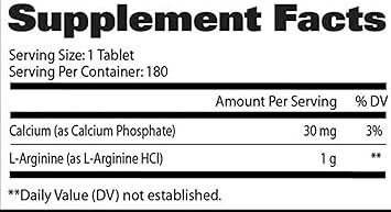 GA L-ARGININE 180 TABS