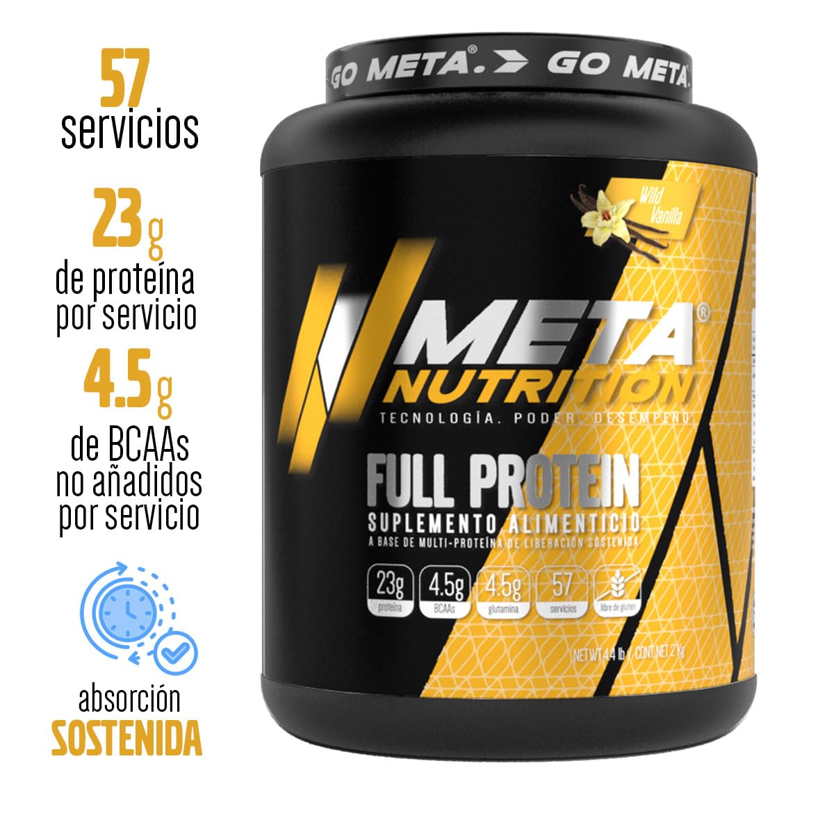 Meta Nutrition – Full Protein 4.4 lb Vainilla