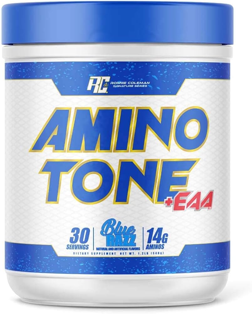 Ronnie Coleman – Ronnie Amino-Tone + EAA 30 Porciones Blue Razz – Aminoácid