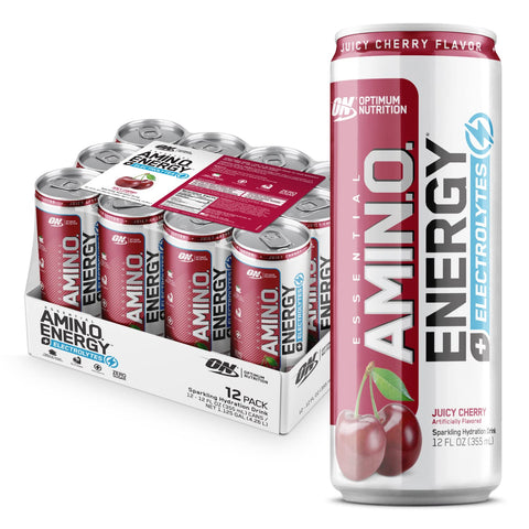 OPTIMUM NUTRITION Optimum Nutrition Amino Energy 355 ml 12 Pack Juicy Cherry + Electrolytes