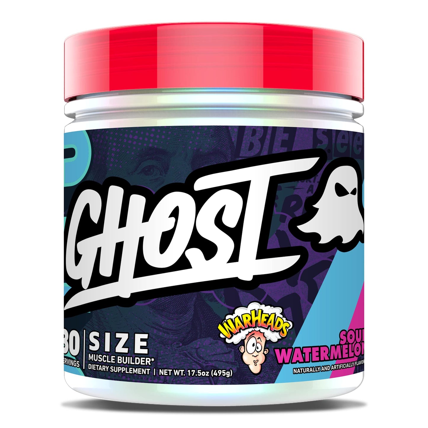 Ghost – Size Muscle Builder 30 Porciones Warheads Watermelon – Suplem