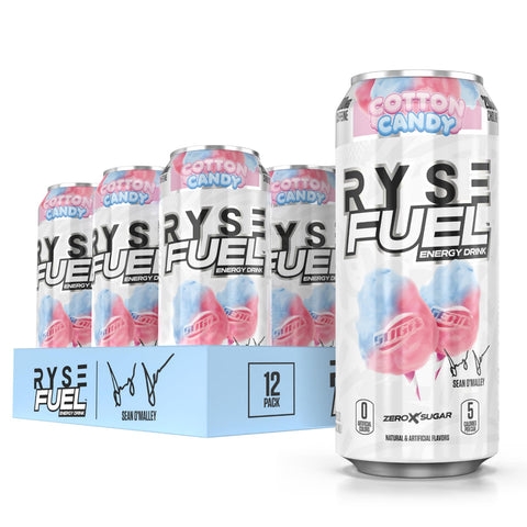 RYSE Ryse Fuel Drink 16 Oz/12 Pack Cotton Candy