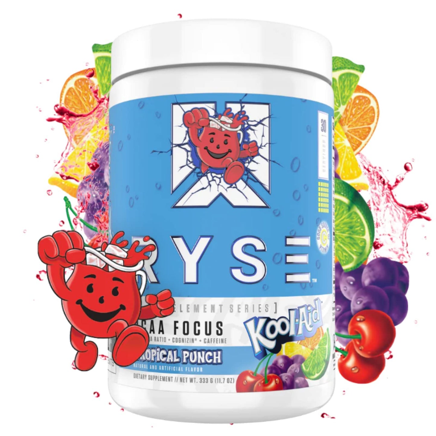 Ryse – BCAA Focus 30 Porciones Kool Aid Tropical Punch – Aminoácidos