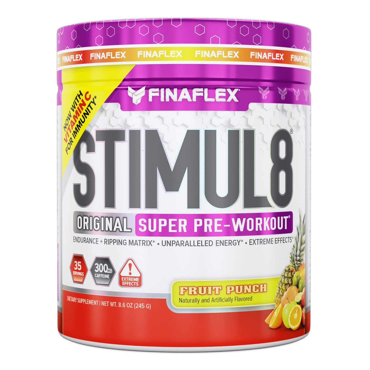 Finaflex – Fina Stimul8 35 Porciones Fruit Punch – Suplementos – Sabor Fina