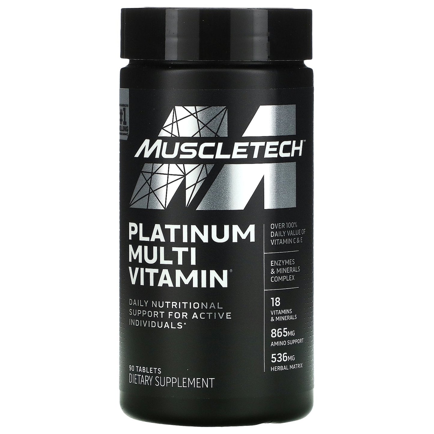 Muscletech – Mt Platinum Multi-Vitamin 90 Cts – Vitaminas – Soporte Di
