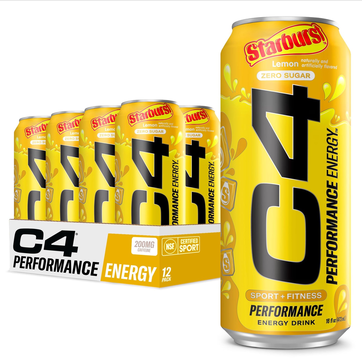 Cellucor – C4 Energy Crb 16Oz 12Pk Lemon Starburst