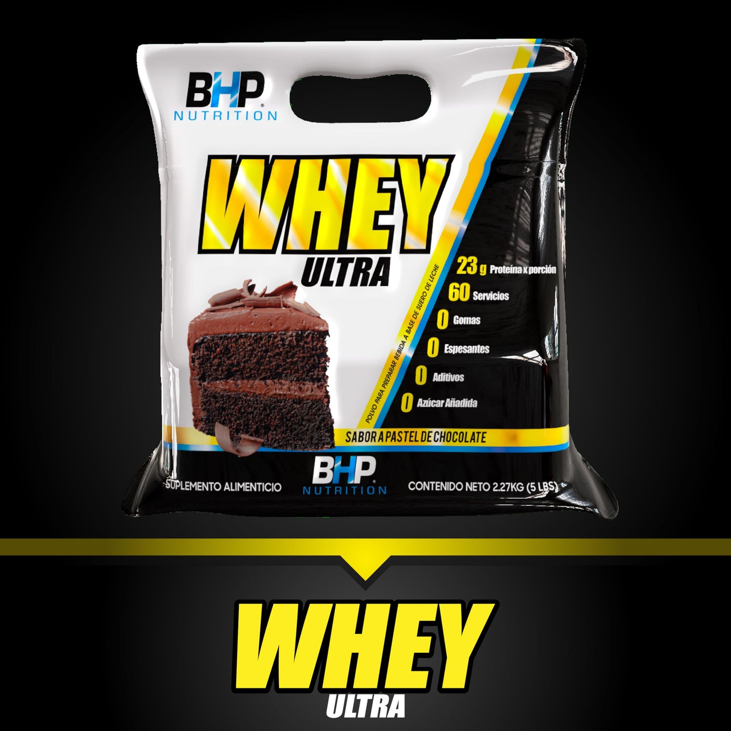 Bhp – Whey Ultra Bag 5 lb Pastel De Chocolate – Proteínas – Alta P