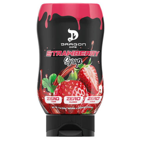 DRAGON PHARMA Dragon Pharma Dragon Dips 335 g Strawberry Syrup "nuevo"