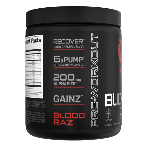 BUCKED UP Bucked Up Pre-workout 30 Servicios Blood Raz