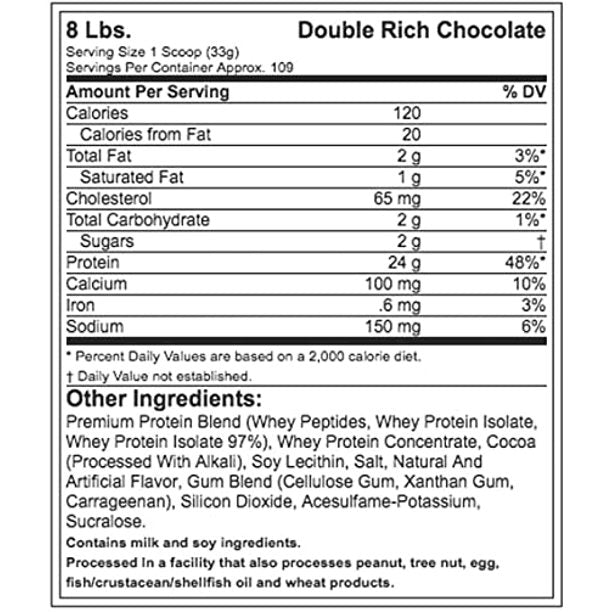 Muscletech Nitro-Tech Whey Gold 8 Lbs Double Rich Chocolate