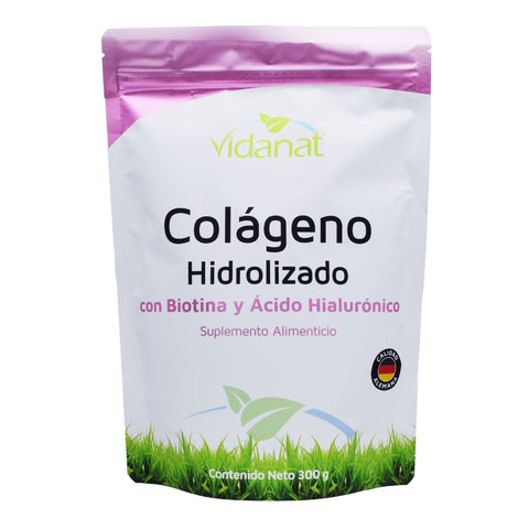 Vidanat Colageno Hidrolizado Con Biotina Y Ácido Hialurónico 300 g
