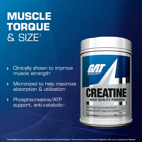 GAT SPORT Gat Sport Ga Creatine Monohydrate 60 Servicios Blue Raspberry