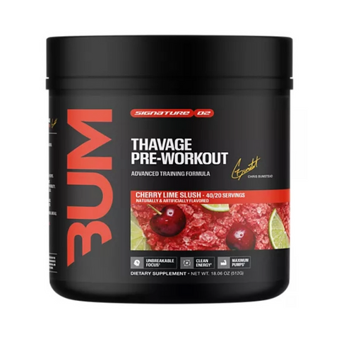 RAW Raw Cbum Thavage Pre-workout 40 Servicios Cherry Lime Slush Nuevo