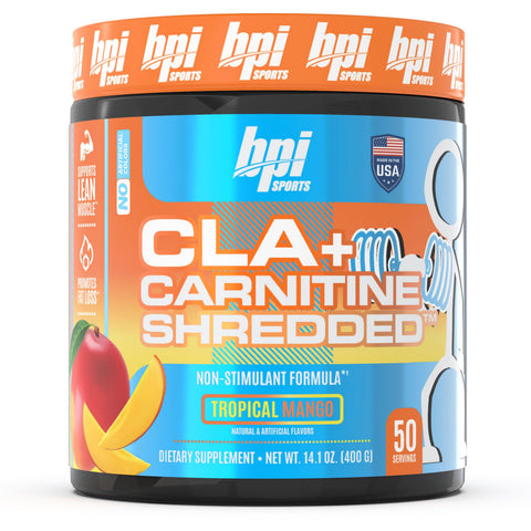 BPI Bpi Cla+carnitine Shredded 50 Servicios Tropical Mango