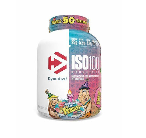 DYMATIZE NUTRITION Dymatize Nutrition Dym Iso 100 1.3 Lbs 20 Servicios Birthday Cake Pebbles