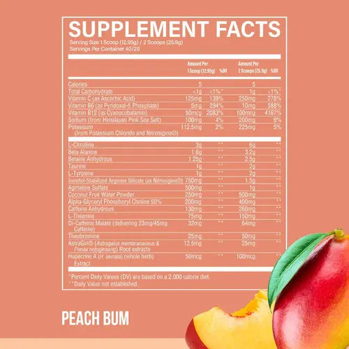 Raw Cbum Thavage Pwo 40 Serv Peach Bum