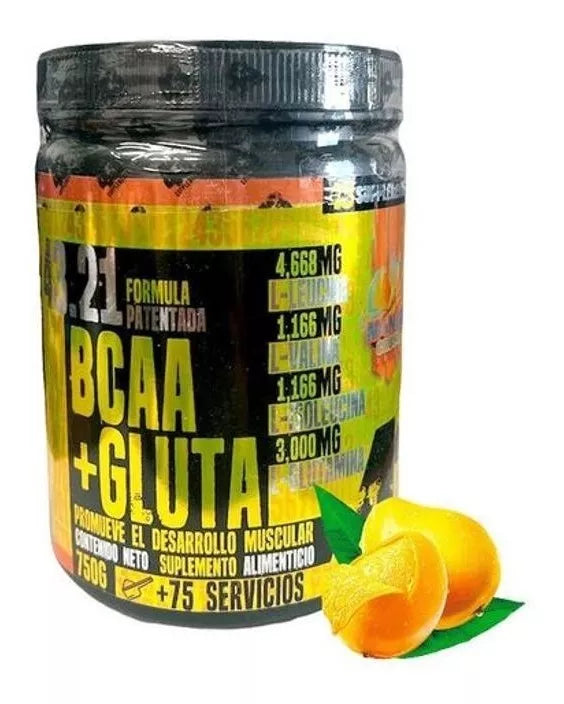 43 Suplements – 43 BCAAS + Glutamina Mango Crush 750 g – Aminoácidos