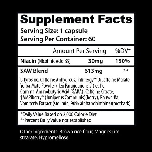 Insane Labz – Saw Series Saw Fat Burner 60 Cápsulas