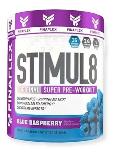 Finaflex – Fina Stimul8 35 Porciones Blue Raspberry – Suplementos – Sabor F