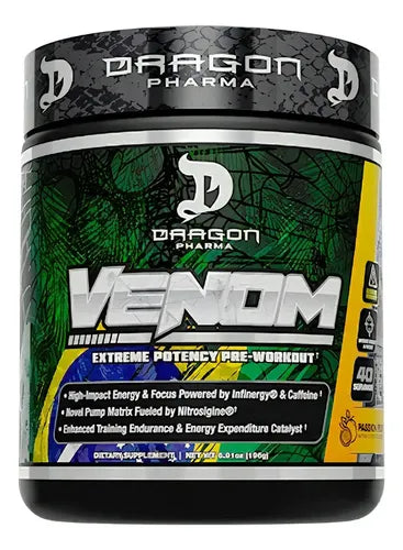 DRAGON PHARMA Dragon Pharma Dragon Venom 40 Servicios Passion Fruit