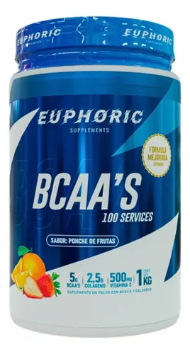 Euphoric BCAA 100 Servicios Ponche De Frutas