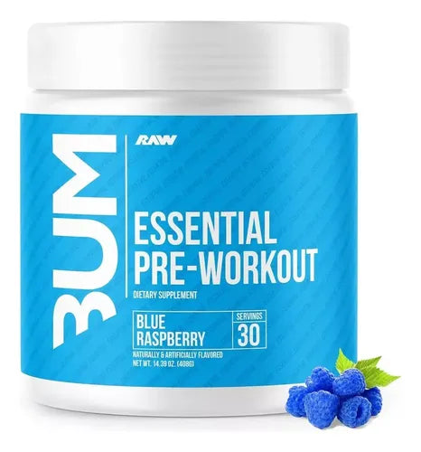 RAW Raw Cbum Essential Pre-workout 30 Servicios Blue Raspberry