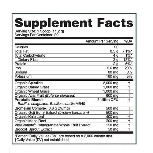 Evogen Nutrition Evogreens 30 Serv Fruit Punch
