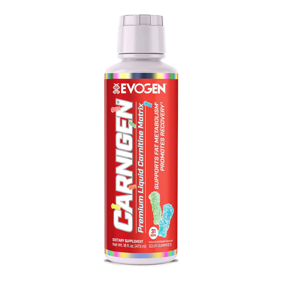 Evogen Nutrition – Evo Carnigen Liquid 16 oz Sour Gummies – Suplemento