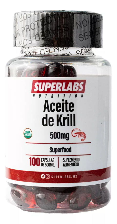 Superlabs Aceite De Krill 500mg 100 Capsulas