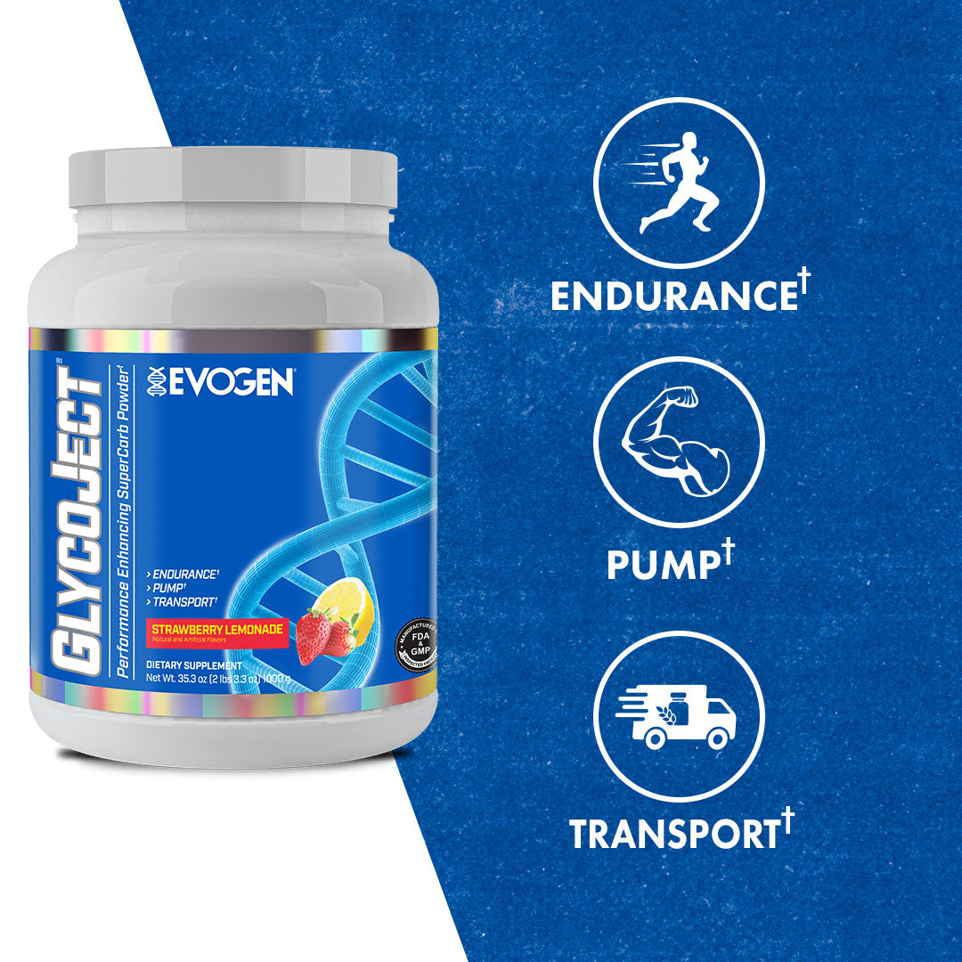 Evogen Nutrition – Evo Glycoject 37 Porciones Strawberry Lemonade – Supleme