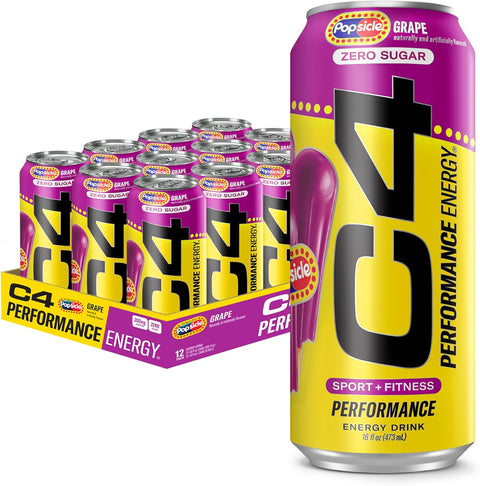 CELLUCOR Cellucor Cel C4 Energy Crb 16oz 12pk Grape Popsicle