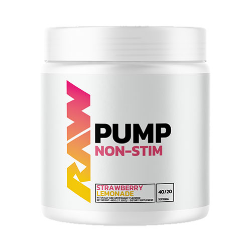 Raw – Pump 40 Porciones Non-Stim Strawberry Lemonade – Pre-Entreno – En
