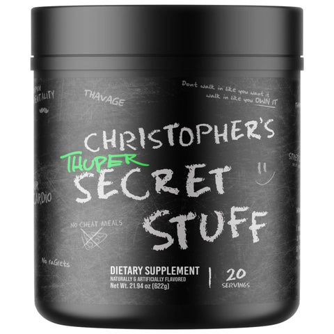 RAW Raw Thuper Thavage Pre-workout 20 Servicios Christopher Secret Stuff