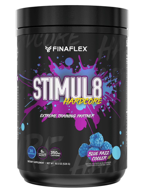 FINAFLEX Finaflex Fina Stimul8 Hardcore Ex 30 Servicios Blue Razz Cooler