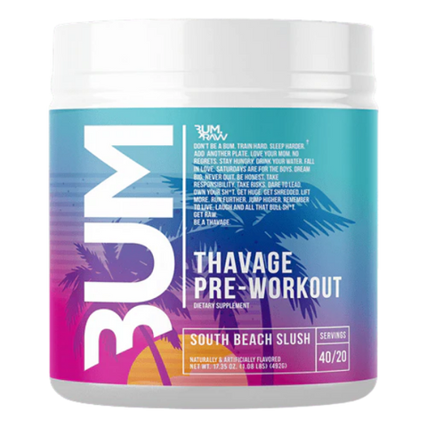 RAW Raw Cbum Thavage Pre-workout 40 Servicios South Beach Slush