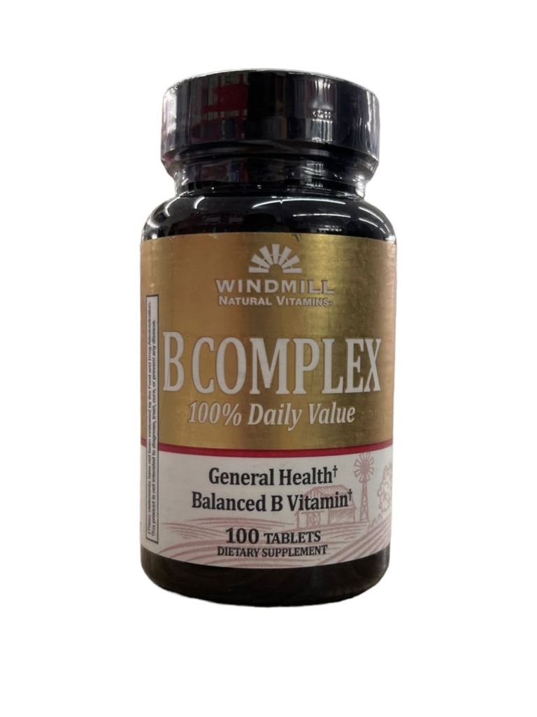 Windmill Health Products – B-Complex 100 Cápsulas