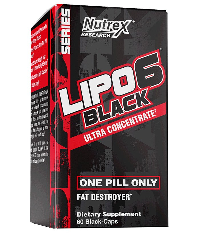 NT LIPO 6 BLACK UC 60 CAPS ROJO