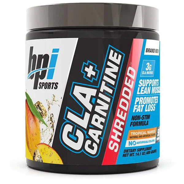 Bpi – CLA+Carnitine Shredded Tropical Mango – Apoya La Quema De Grasa
